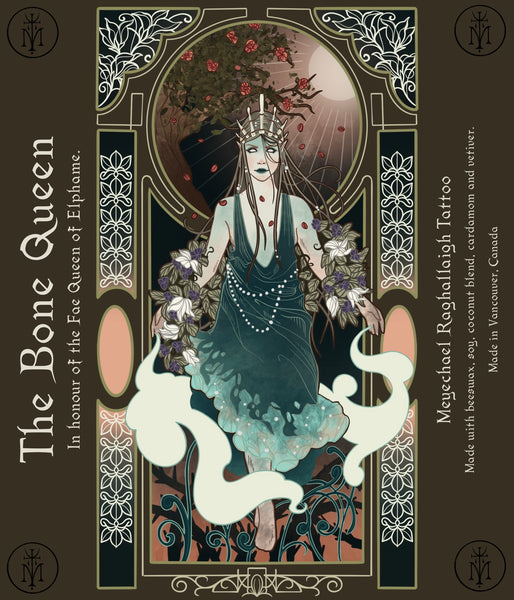 The Bone Queen 7 Day Art Candle